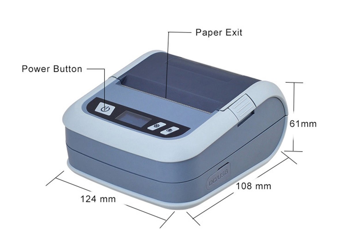 XPRINTER POS – 2IN ONE 80mm Mobile Rugged Receipt Label Printer  XP- P323B
